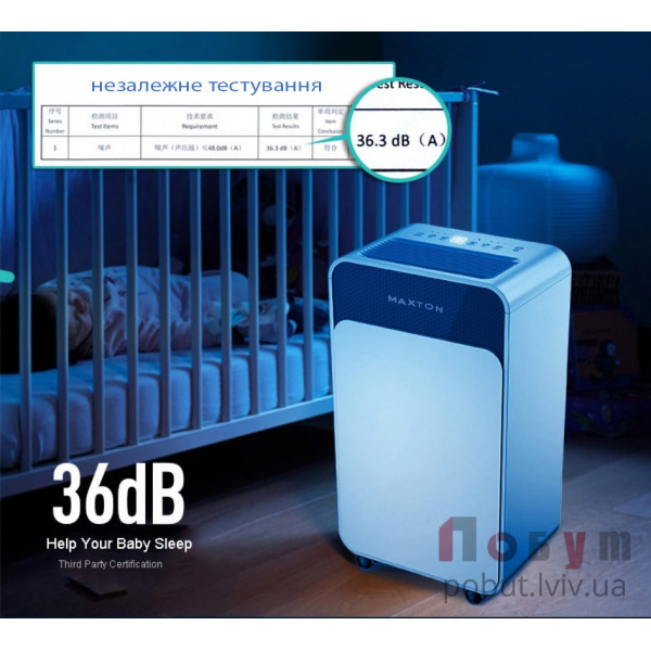 Maxton MX-12s WiFi: Інноваційний Тихий Осушувач Повітря з Дистанційним Управлінням