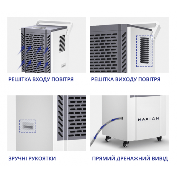 Maxton MX-90L: Високопродуктивний Промисловий Осушувач для Великих Площ