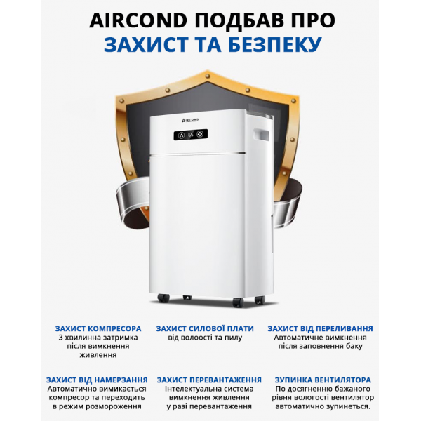 Aircond D-30L: Надежный осушитель воздуха с ионизацией