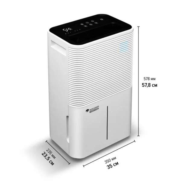 Осушитель воздуха MYCOND Roomer HEPA 25 с Wi-Fi, ионизатором и HEPA-фильтром
